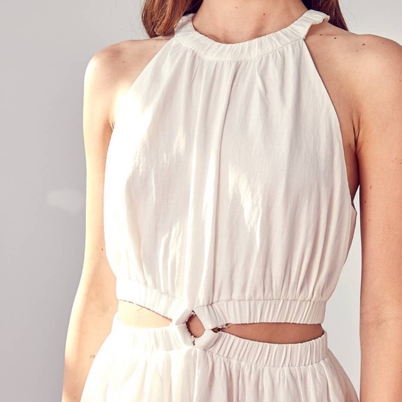 NWT White Romper With Cutouts - Picture 5 of 5